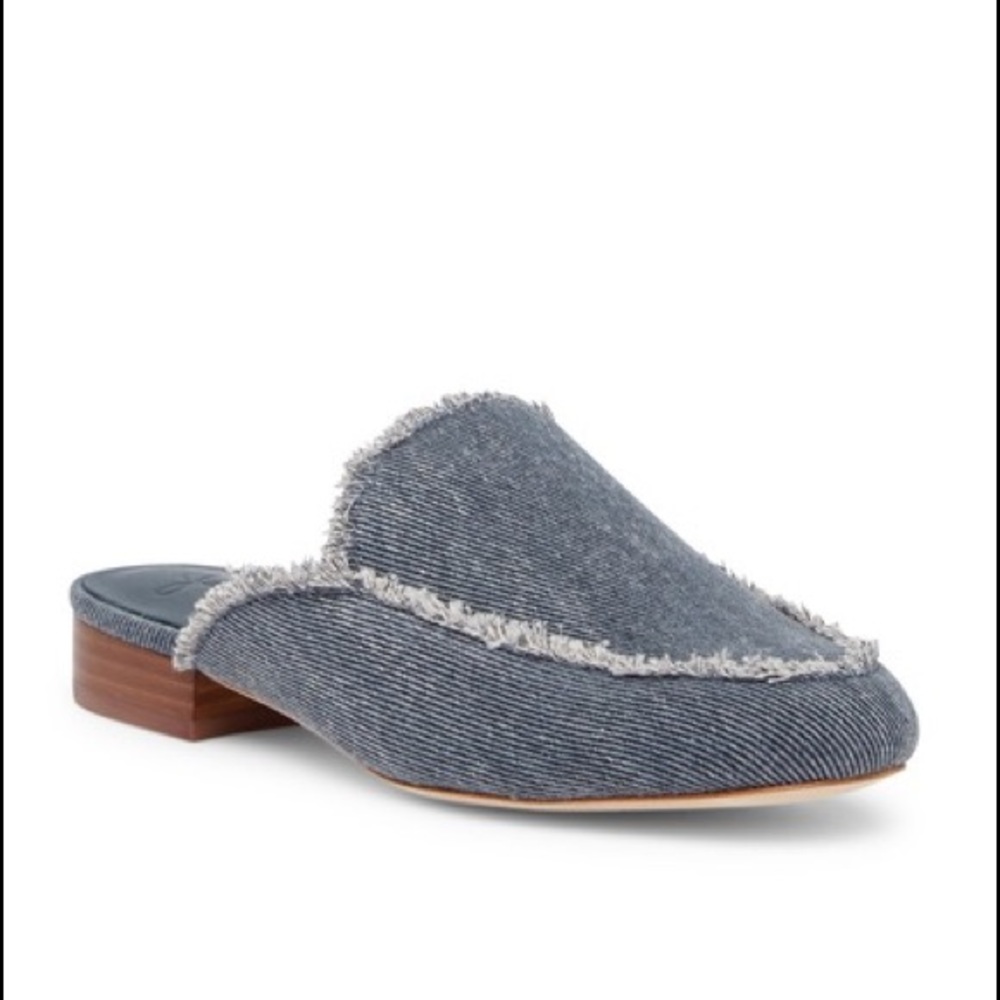 Joie Delaney Loafers Mules Denim Size 37